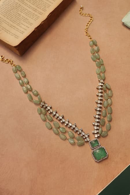 Do Taara Mint Polki Necklace
