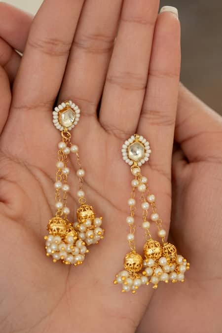 Do Taara Kundan Dangler Earrings 