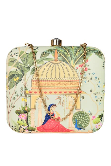 Nazaakat By Samara Singh Multicolor Clutch Purse 