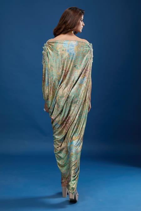 Tarun Tahiliani Floral Pattern Dress 