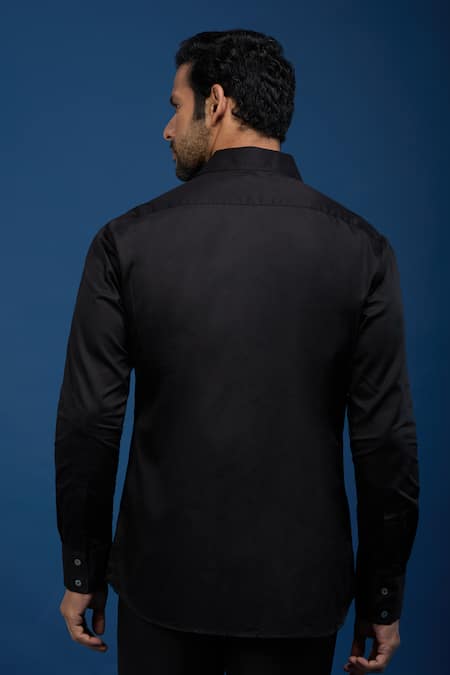 Rohit Bal Birds Paradise Embroidered Shirt 