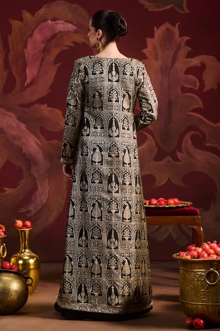 Lashkaraa Brocade Embroidered Jacket Sharara Set 