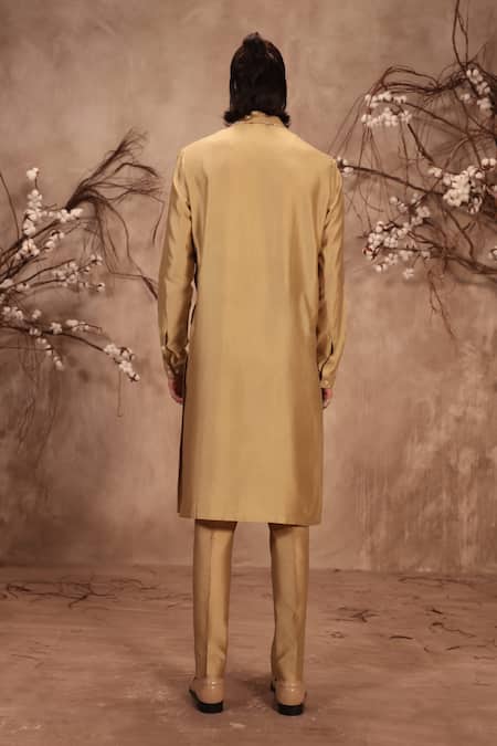 Label Niti Bothra Nazakat Light Green Mirror Butti Kurta Set 