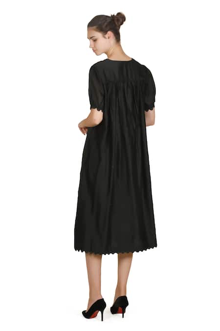Samant Chauhan Black Thesis Dress 