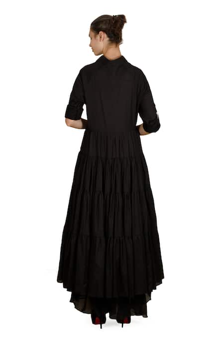 Samant Chauhan Black Shard Dress 