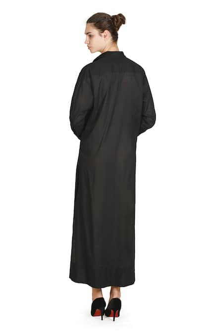 Samant Chauhan Carbon Black Dress 