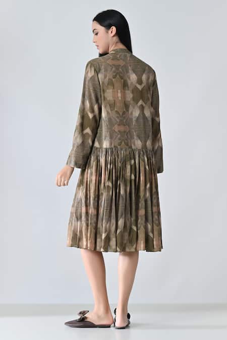 Samant Chauhan Dusty Bloom Dress 