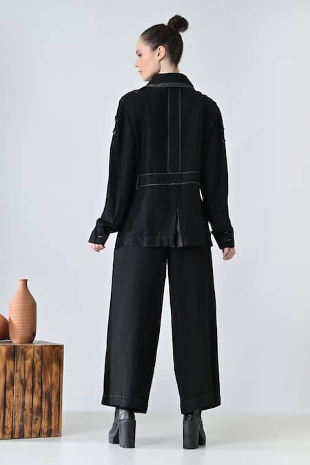 Samant Chauhan Ink Detail Pant Co-ord Set 