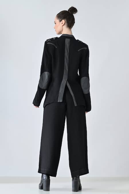 Samant Chauhan Dark Stitch Pant Co-ord Set 