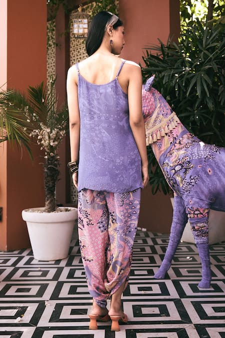 Saundh The Kaya Purple Designer Kurta Set 