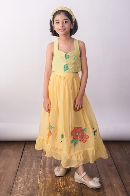 The Right Cut Butter Leaf Skirt Co-ord Set 