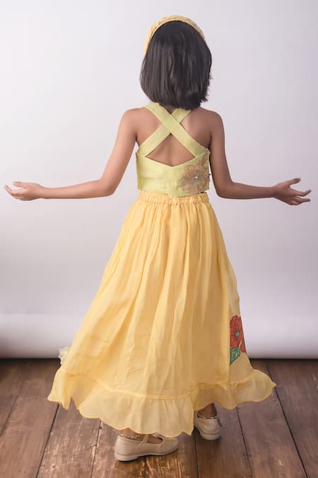 The Right Cut Butter Leaf Skirt Co-ord Set 