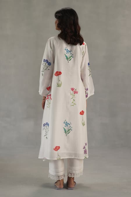 Roza Anais Floral Print Kurta & Pant Set 