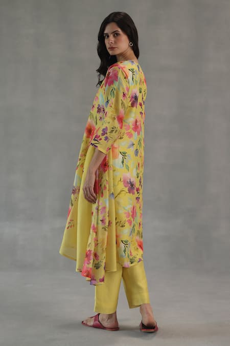 Roza Buttercup Floral Print Kurta & Pant Set 