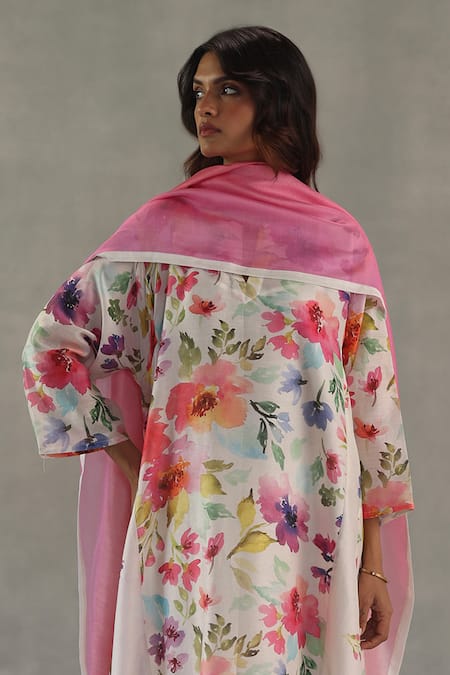 Roza Buttercup Chanderi Stole 