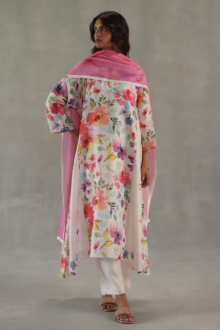 Roza Buttercup Chanderi Stole 