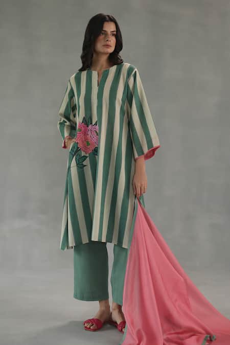 Roza Carolina Chanderi Stole 