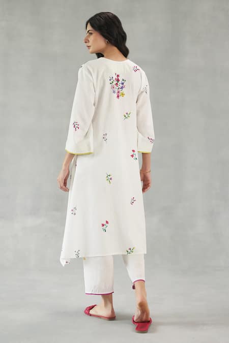 Roza Viola Printed Kurta & Pant Set 