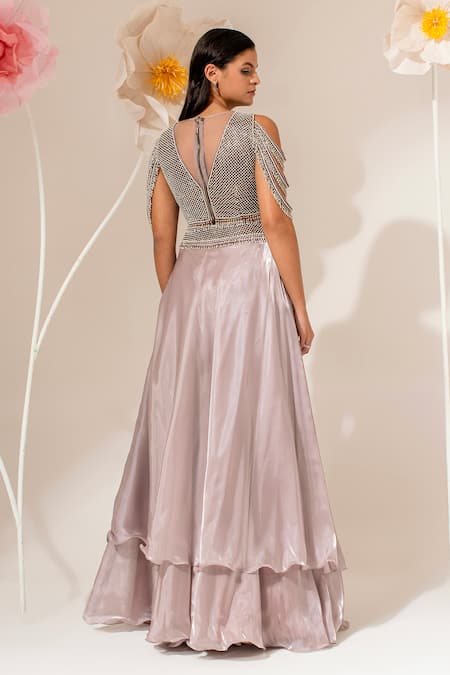 Akara Waistband Embroidered Lehenga Set 