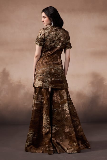 Falsa Embellished Kurta & Sharara Set 