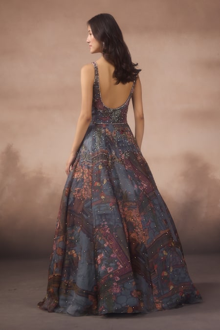 Falsa Printed Anarkali & Dupatta Set 