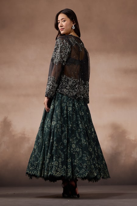 Falsa Embroidered Jacket & Skirt Set 