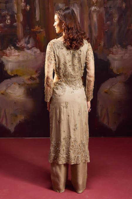 Falsa Embroidered Tunic With Pant 