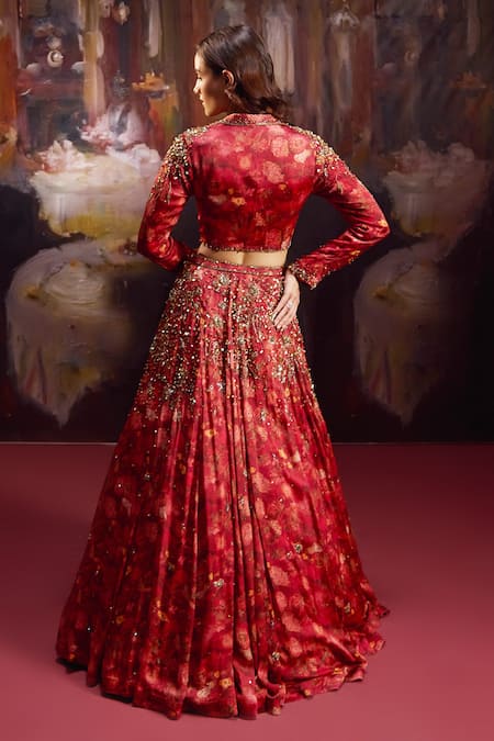 Falsa Hand Embroidered Lehenga With Blouse 