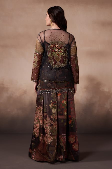 Falsa Embroidered Tunic & Jacket Set 