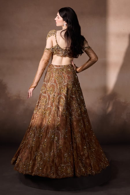 Falsa Printed Lehenga & Asymmetric Blouse Set 