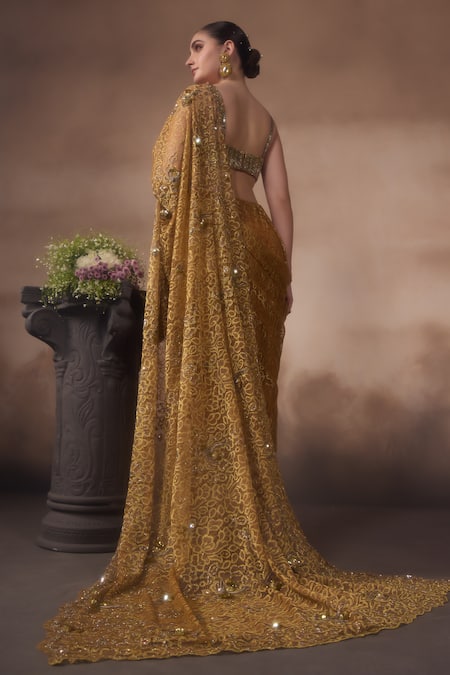 Falsa Embroidered Saree & Blouse 