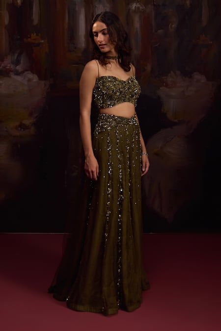 Falsa Embroidered Lehenga Set 