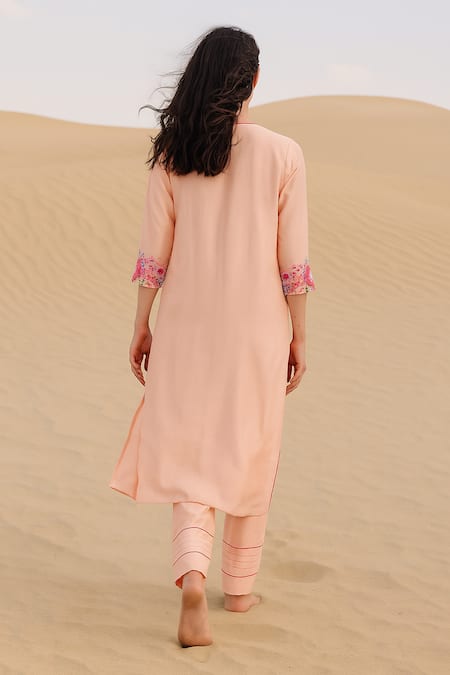 Samatvam By Anjali Bhaskar Rangrez Embroidered Kurta Set 