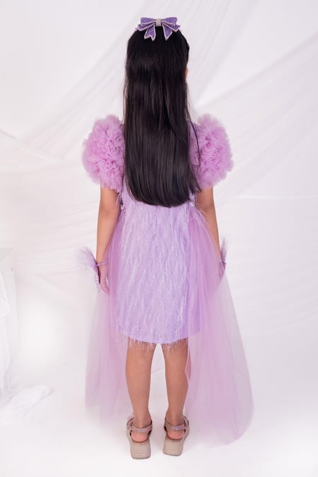 Toplove Lavender Flutter Side Trail Dress 