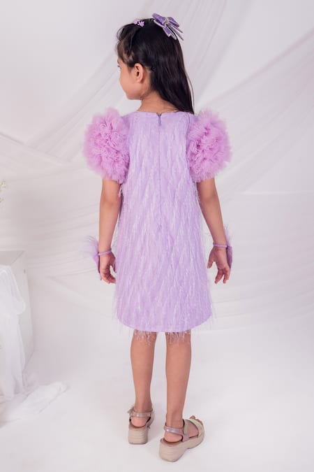 Toplove Lavender Flutter Dress 