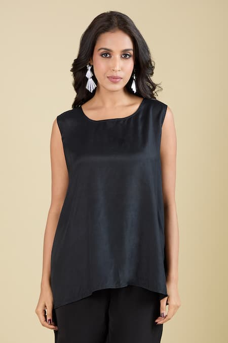 Pankaj & Nidhi_Beige Collared Wisp Printed Shirt _at_Aza_Fashions