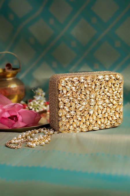 Bhavna Kumar Kundan Box Clutch 