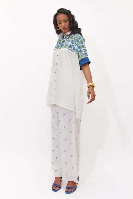 Aapro Liora Multi Colour Kaftan & Pant Set 