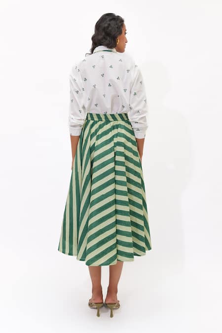 Aapro Gaia Block Printed Skirt Set 
