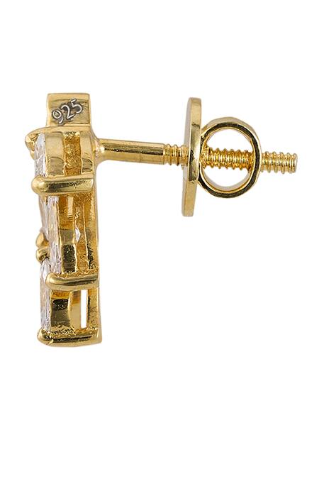 Sica Jewellery_White Stones 925 Silver Passion Earrings _Online_at_Aza_Fashions