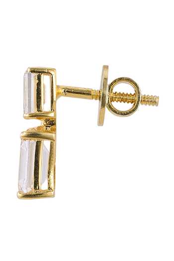 Sica Jewellery White Stones 925 Silver Meadow Earrings Online at Aza Fashions Sica Jewellery_White Stones 925 Silver Meadow Earrings _Online_at_Aza_Fashions