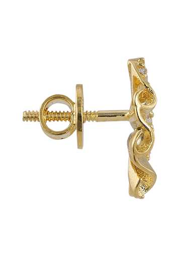 Sica Jewellery_Gold Plated 925 Silver Jazz Earrings _Online_at_Aza_Fashions