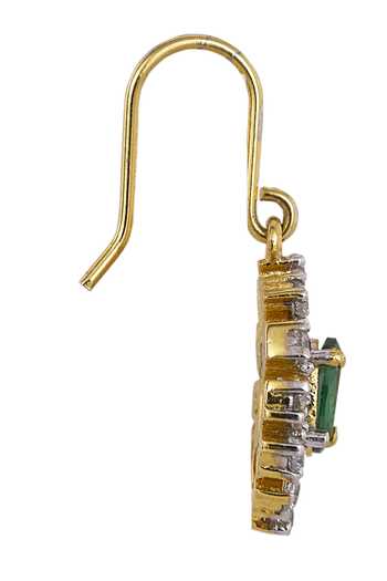 Sica Jewellery Green Stones 925 Silver Sridevi Earrings Online at Aza Fashions Sica Jewellery_Green Stones 925 Silver Sridevi Earrings _Online_at_Aza_Fashions