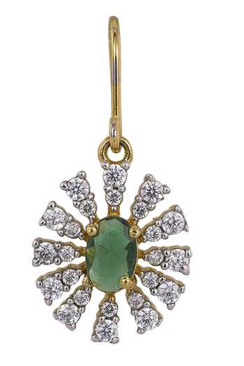 Buy Sica Jewellery Green Stones 925 Silver Sridevi Earrings Online at Aza Fashions Buy_Sica Jewellery_Green Stones 925 Silver Sridevi Earrings _Online_at_Aza_Fashions