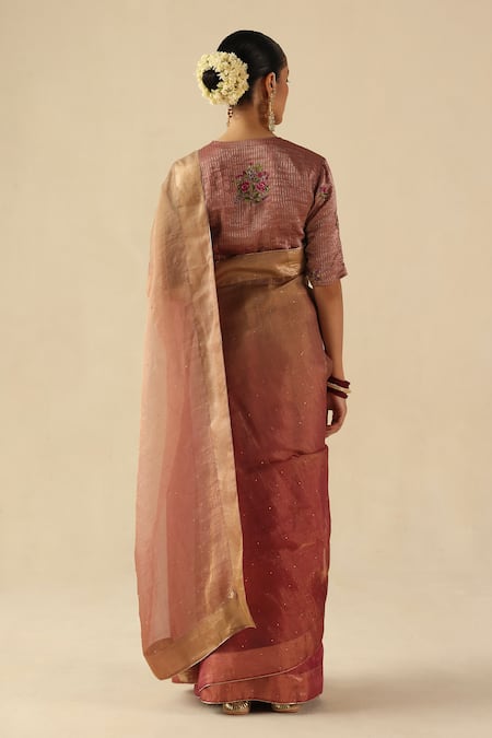 Begum Taj Gul Saree With Blouse 