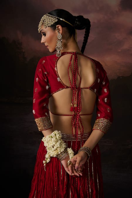 Swatti Kapoor Huda Floral Woven Blouse 