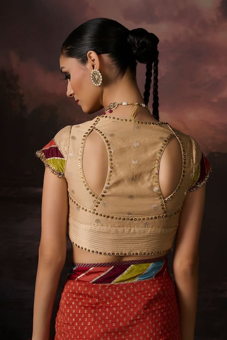 Swatti Kapoor Isha Floral Woven Blouse 