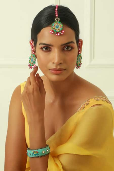 NAKHREWAALI Pushpa Embellished Earrings 