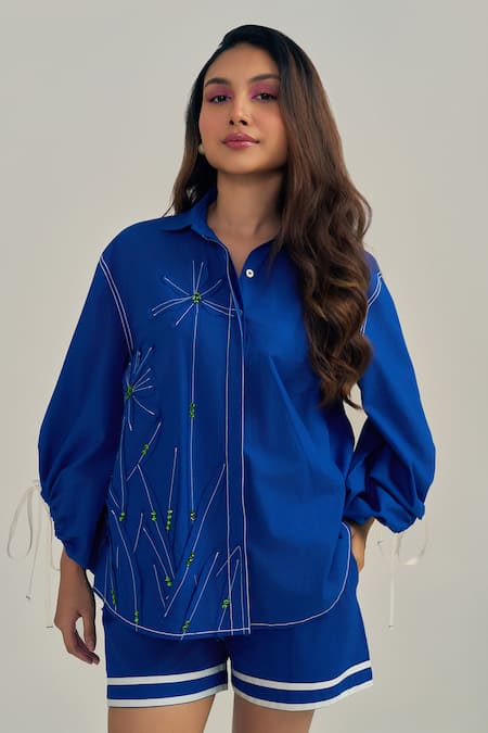 Neetiandmudita Electric Crystal Shirt 