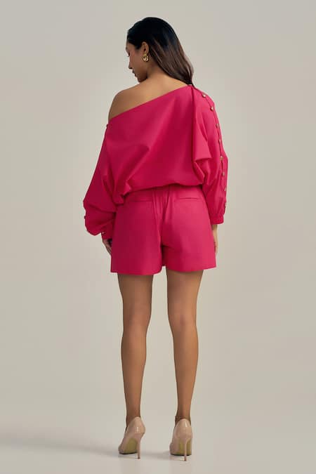 Neetiandmudita Fuchsia Flame Top 